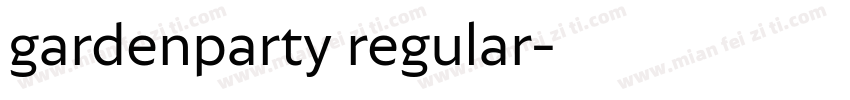gardenparty regular字体转换